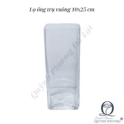 Lọ ống trụ vuông 10x25 cm