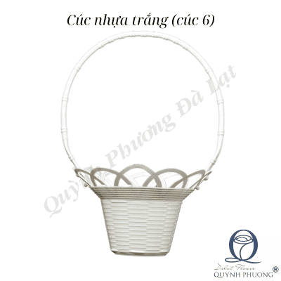 Cúc nhựa trắng (cúc 6)